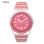 Timex Q Timex Rose Gold Stainless Steel Analog Quartz Watch For Women TW2W41000