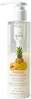 AVEA Papaya&amp;Pineapple Enzyme wash | daily face wash | including niacinamide (vitamin B3) and panthenol (vitamin B5), 83% organic aloe vera leaf juice | Korean Skin Care l 5.07 Fl.Oz