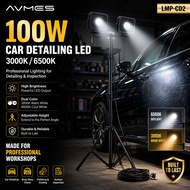 Car Detailing Work Light Dual LED Inspection Lamp Detailing Light Set (Twin 50W LED with Stand)