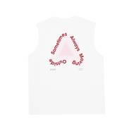 FPA | เสื้อกล้ามกีฬาแห้งไวป้องกันแบคทีเรีย ฤดูร้อน หลวม คอปก สกรีนลาย