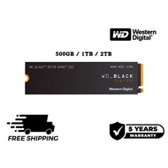 WD SSD Western Digital Black SN770  PCIe Gen 4 x4 NVMe M.2 2280 SSD (500GB / 1TB / 2TB)
