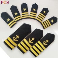 Pilot Epaulettes Aviation Pilot Epaulets Uniform Epaulets Armbands Five-pointed Starry Sky Less Shou