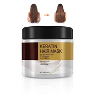 Damaged Hair Collagen Hair Mask-Deep Repair Conditioning Argan Oil Treatment Curling or Straightenin