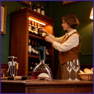 Electric Wine Dispenser Portable LED Display Liquor Dispenser Automatic Wine Aerator for Whiskey Liq