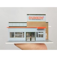 DIORAMA DUNKIN DONUT'S MINIATURE/ FULL PVC BOARD 3MM