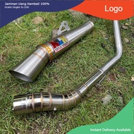 NLK Exhaust Stainless open pipe 51mm Tmx 125/150 Skygo 125/150 Raider 150 Carb/Fi Alpha 125