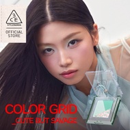 3CE Color Grid Eyeshadow Palette – 3 Shades, Multi-Finish, High-Pigment, Long-Lasting Korean Eye Mak