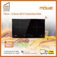 MOWE MW278i 30cm 2 Zone Wi-Fi Induction Hob