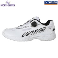 New Victor Knob Buckle Badminton Shoes A396 / A 396 A White
