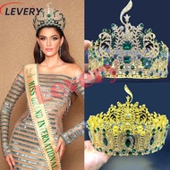 Levery New Miss Grand International 2023 Crown Round Wedding Pageant Rhinestone Crystal Tiaras Crown