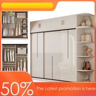 Lla2 Sliding Door Solid Wood Wardrobe Multifunctional Combination Storage Cabinet Organizer Nixianji