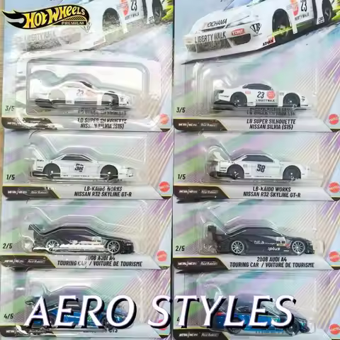 Hot Wheels Premium Series FPY86 Aero Styles Nissan Skyline GTR Audi A4 Nissan S15 Lexus RC Chevy All