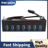 7 Port USB 3.0 Hub 5Gbs 5.25inch CD-ROM Drive Bay CD ROM Front Panel for Computer Case+USB 3.0 19-pi