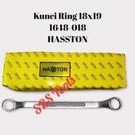 HASSTON 1648-018 18mm x 19mm Ring Spanner - 18x19 Ring Spanner