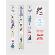 Bonoir_journal | LATE SUMMER byumee SUMMER Girl Tape Washi Tape Journaling Tools