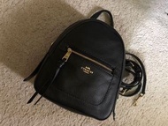 Coach theater backpack 後背包 荔枝皮經典黑3way