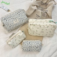 IOLINIDT Makeup Bag, Begonia Flower/Rose Handheld Cosmetics Bag, High Quality Floral Print Handbag T