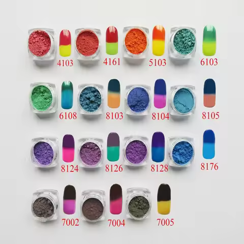 Thermochromic Pigment Powder Hot Active Powder Thermal Color Change Temperature Powder Dust Decorati