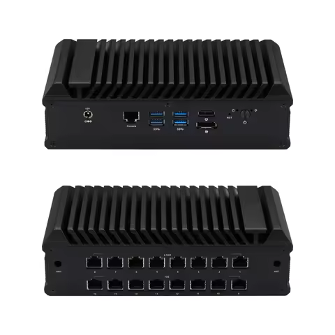 16 LAN Mini PC with Celeron 4305U/ i3-10110U Processor Console HD1.4 DP 4x USB To DIY Powerful Route