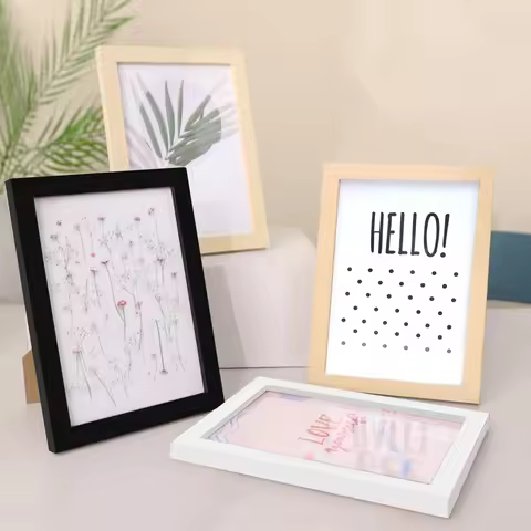 Wood Photo Frame For Wall Hanging 10X15cm 15X20cm 20X25cm A4 Wooden Picture Frame For Pictures Photo