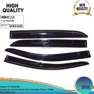 Acrylic Black Color Window Visor 1.8 Mm Chevrolet Trax Water Gutter