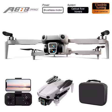 A888 brushless motor wind-resistant drone, 4K aerial photography drone, dual camera switching, dual 