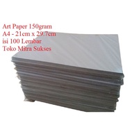 100 Sheets of Art Paper 150gram A4 Art Paper A4