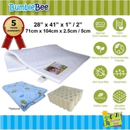 Bumble Bee Getha Latex Playpen Size Mattress 28" x 41" x 1" / 2" (71cm x 104cm x 2.5cm / 5cm) | Tila