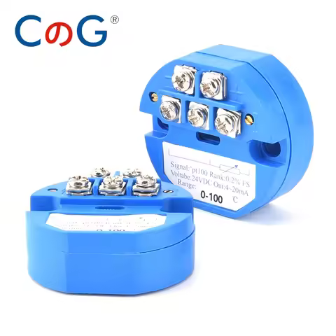 Integrated PT100 Temperature Transmitter Module 4-20mA Output DC24V Thermal Resistance RTD PT100 Tem