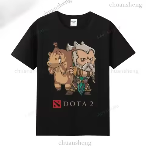 Dota 2 T-Shirts Game Hero Printed T-shirt Top Shadow Fiend Pudge Axe Slardar Sven Kunkka Timber Unis