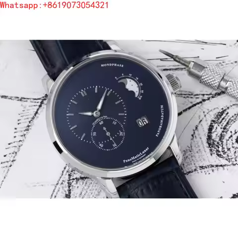 The Great Qin Empire Customized High-end Eccentric Moon Phase 40mm Mechanical Watch