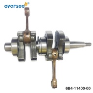 6B4-11400-00 CRANKSHAFT ASSY For 2 Stroke 9.9HP 15HP Yamaha Outboard  Parsun T15D 6B4-11400