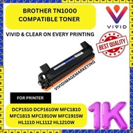 COMPATIBLE TN1000 (BROTHER) HIGH QUALITY FOR PRINTER Brother HL1110 / HL1110E / HL1110R / HL1112 / H