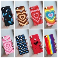 Fashion Love Heart Patterned Case OPPO F3 F5 F7 F9 PRO Phone Case Oppo F5 Youth CPH1723 OPPOF5 Casing Cover