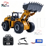 HuiNa 1583 Alloy Metal  1/14 RC Bulldozer 24-Channel Die-Cast Wheel Loader Construction Model Truck