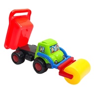 Large construction vehicle toy dump truck and roller (or dump truck and bulldozer) HT80036