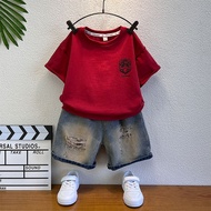 【儿童女童装】男童夏装套装2025新款儿童装痞帅夏季洋气宝宝短袖两件套衣服Boys Summer suit 2025 New Children's Wear20250903