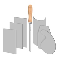 Card Scraper Burnisher and 6 Pcs Cabinet Scraper Set for Woodworking Card Woodworking Burnishing Inc