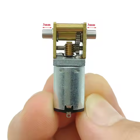 Mini N20 Dual Shaft Gear Motor DC 3V 3.7V 5V 850RPM D-Shaft Large Torque Micro Turbo Worm Full Metal