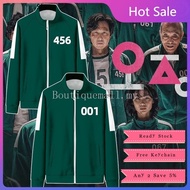 Korea Drama Squid Game Jacket  Li Zhengjae 456 001 Tshirt Autumn Sweater Men Women Cosplay Halloween