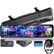 Changer 2025 Advanced Model 4K+2.5K Mirror Dash Cam with Dual-Camera & GPS, Type-C Power, 11-Inch De