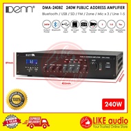 DENN DMA-240BZ Public Address 4-Zone Selector USB Amplifier (Mono 100V)