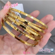 Bracelet Pure Gold Bracelet Lucky Bead Women's Bracelet Bangle999Rice Character999Pure Gold Factory 