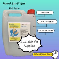 75% Alcohol Hand Sanitizer 5L Gel type
