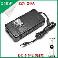 orfvqu98 12V 20A 240W AC/DC adapter charger suitable for 24 pin Pico ATX switch Pcio PSU car mini ITX PC high-power power module ITX Z1
