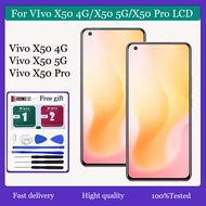Original AMOLED For Vivo X50 4G 5G X50 Pro LCD Display Touch Screen Replacement