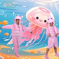 Children Sea Animal Pink Jellyfish Performance Costumes Toddler Blue Jellyfish Dance Costumes Underw
