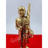 T Thailand Buddha Statue Pure Copper Phra Sivali (Sivali Venerable) Thai Bronze Statue