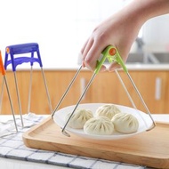 防燙碗碟夾提盤夾 廚房不銹鋼取碗夾夾碗器 顏色隨機