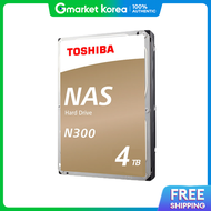 Toshiba | Official Distributor Toshiba Nas Hard N300 Hdd 4Tb / 4Tb 7200Rpm / 512Mb Cache Memory Cmr